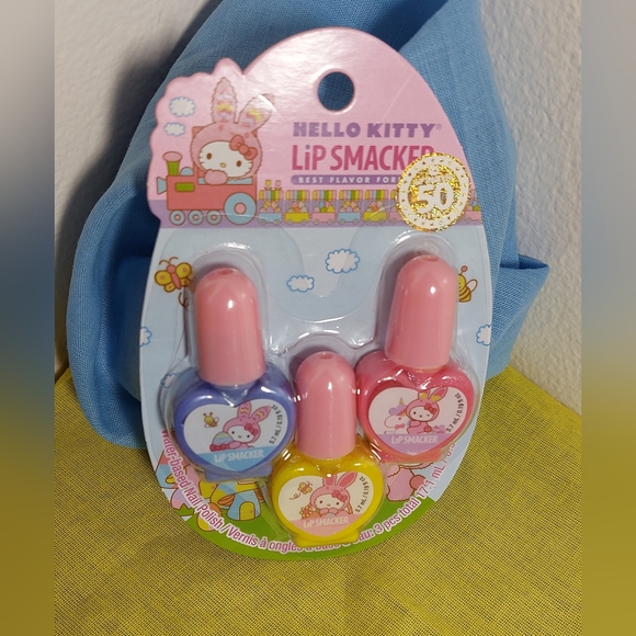 Hello Kitty Lip Smackers 50th Anniversary Nail Polish Trio - Picture 5 of 8
